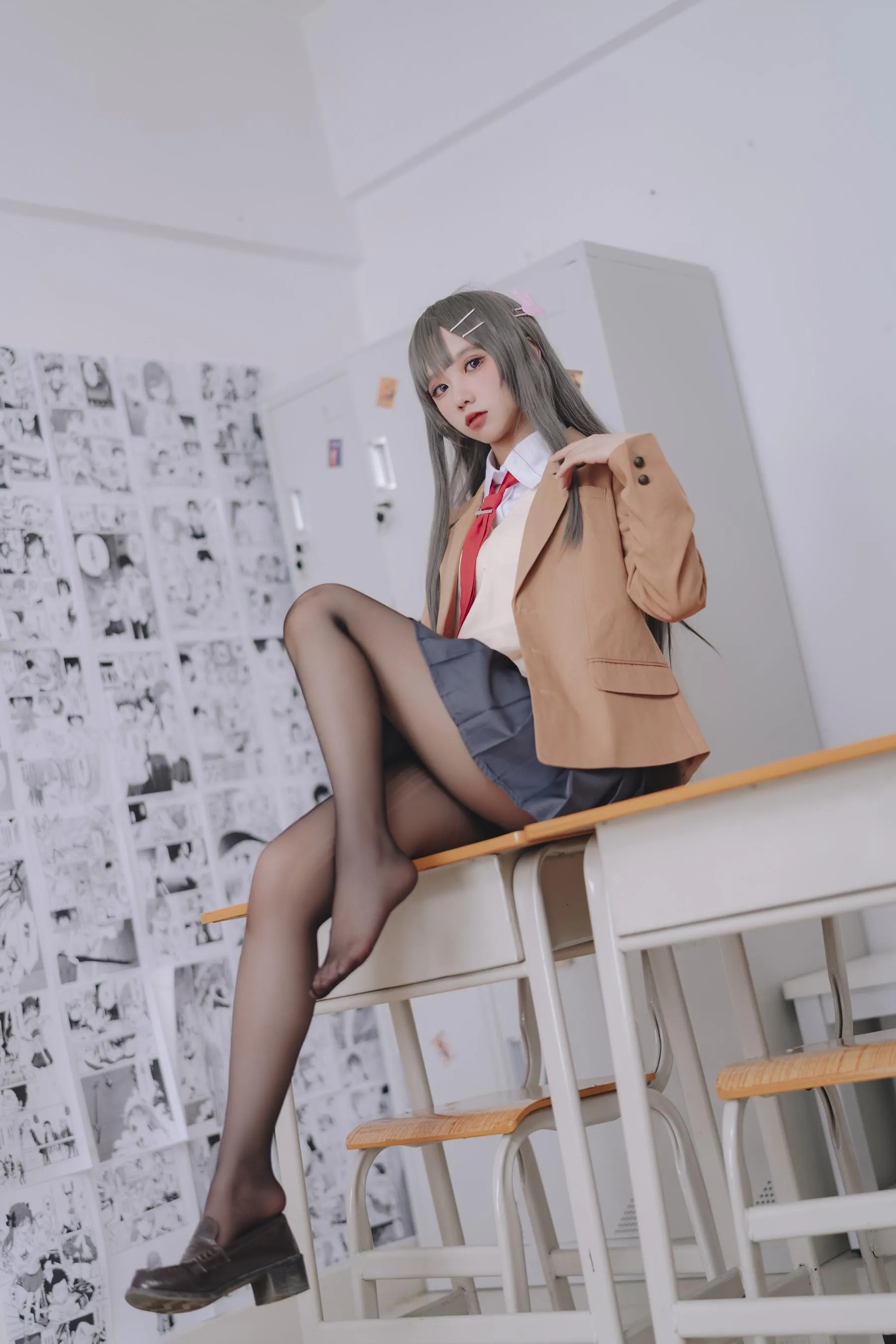 果咩酱w – NO.43 麻衣校服 [31P]插图